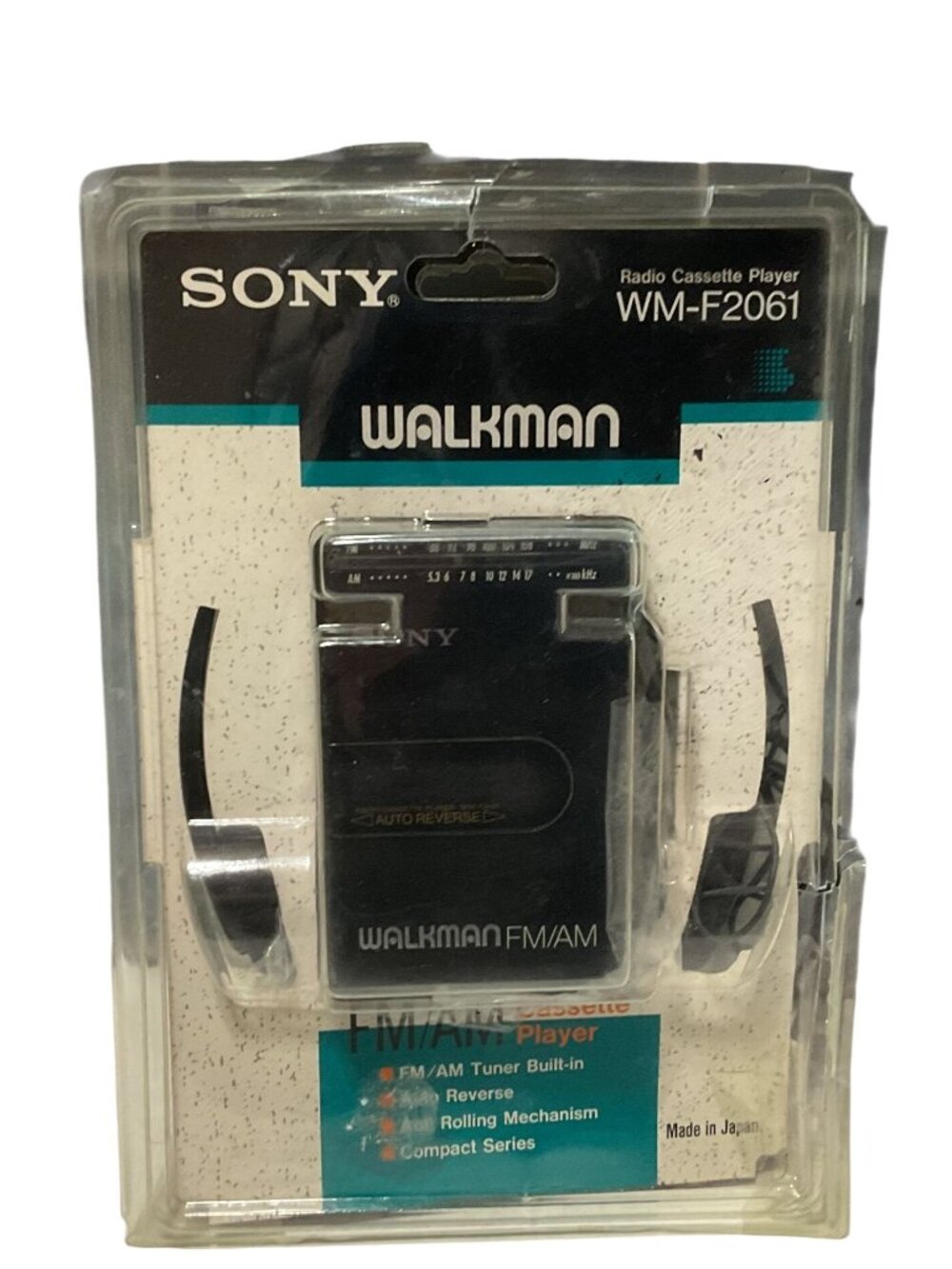 Sony Walkman WM-F2061 AM/FM Cass Player Auto Rev Portable Audio May Need Repairs